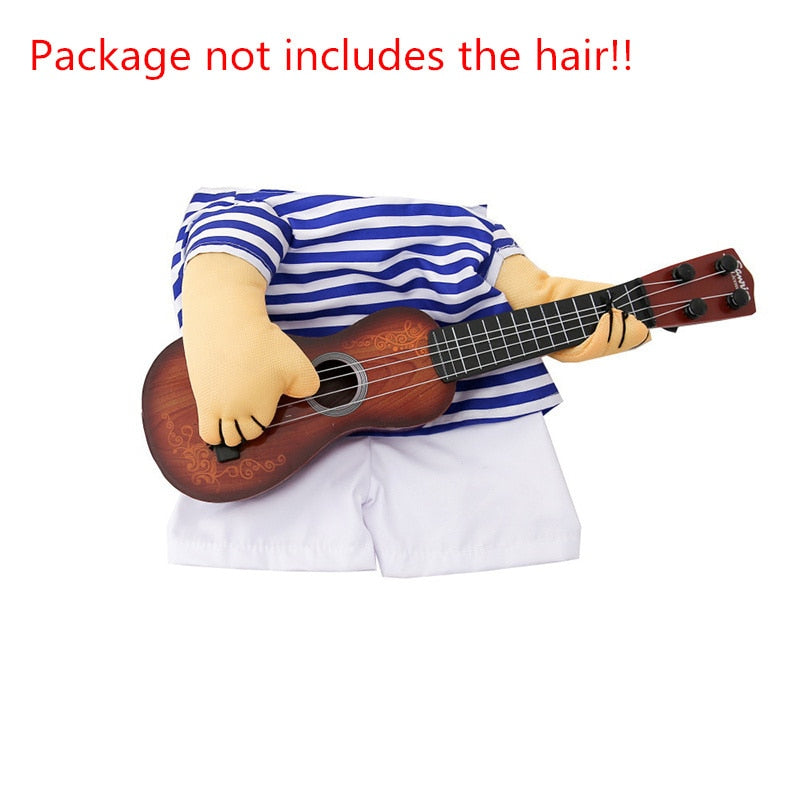 Funny Pet Guitar Player Cosplay Dog Costume