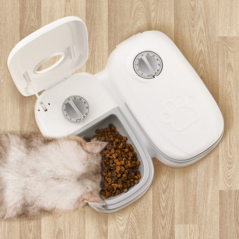 2-in-1 Gravity Automatic Pet Feeder & Water Dispenser