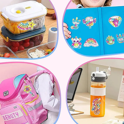 DIY Diamond Painting Stickers Kit for Kids – 12 Designs