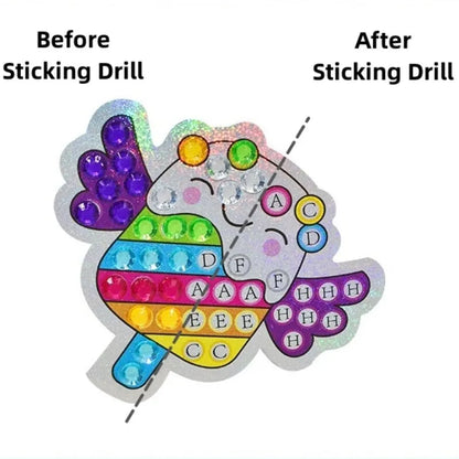 DIY Diamond Painting Stickers Kit for Kids – 12 Designs